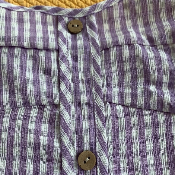 Purple white cami crop top - Picture 9 of 10